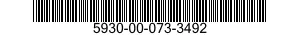 5930-00-073-3492 SWITCH SUBASSEMBLY 5930000733492 000733492