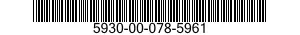 5930-00-078-5961 SWITCH,SENSITIVE 5930000785961 000785961