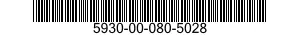 5930-00-080-5028 SWITCH,TOGGLE 5930000805028 000805028