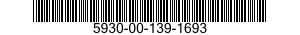 5930-00-139-1693 SWITCH ASSEMBLY 5930001391693 001391693