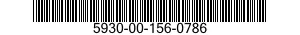 5930-00-156-0786 PUSH BUTTON 5930001560786 001560786