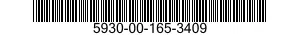 5930-00-165-3409 SWITCH,TOGGLE 5930001653409 001653409