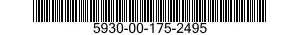 5930-00-175-2495 SWITCH SUBASSEMBLY 5930001752495 001752495