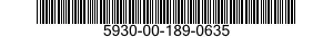 5930-00-189-0635 SWITCH,TOGGLE 5930001890635 001890635