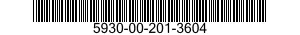 5930-00-201-3604 SWITCH,LEVER 5930002013604 002013604