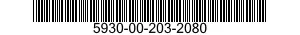 5930-00-203-2080 SWITCH ASSEMBLY 5930002032080 002032080