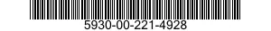 5930-00-221-4928 SWITCH,THERMOSTATIC 5930002214928 002214928