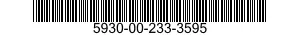 5930-00-233-3595 SWITCH,TOGGLE 5930002333595 002333595
