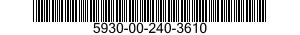 5930-00-240-3610  5930002403610 002403610