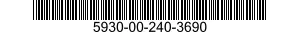 5930-00-240-3690 SWITCH,TOGGLE 5930002403690 002403690