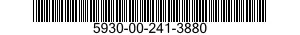 5930-00-241-3880 SWITCH,TOGGLE 5930002413880 002413880