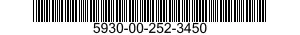 5930-00-252-3450 SWITCH,SENSITIVE 5930002523450 002523450