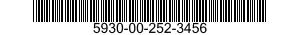 5930-00-252-3456 SWITCH,SENSITIVE 5930002523456 002523456