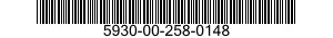 5930-00-258-0148 SWITCH,TOGGLE 5930002580148 002580148