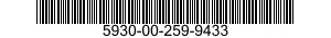5930-00-259-9433 SWITCH,TOGGLE 5930002599433 002599433