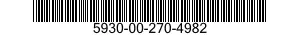 5930-00-270-4982 SWITCH ASSEMBLY 5930002704982 002704982