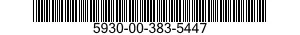 5930-00-383-5447 SWITCH,ROTARY 5930003835447 003835447