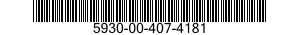 5930-00-407-4181 SWITCH,ROTARY 5930004074181 004074181