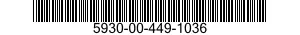 5930-00-449-1036 BAR,ACTUATOR,ELECTRICAL SWITCH 5930004491036 004491036