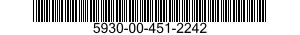 5930-00-451-2242 SWITCH,ELECTRICAL 5930004512242 004512242