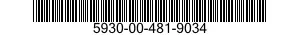 5930-00-481-9034 SWITCH SUBASSEMBLY 5930004819034 004819034