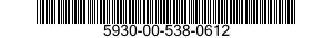 5930-00-538-0612 SWITCH,LEVER 5930005380612 005380612