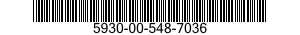 5930-00-548-7036 SWITCH,ROTARY 5930005487036 005487036