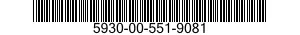 5930-00-551-9081 SWITCH,ROTARY 5930005519081 005519081