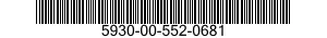 5930-00-552-0681 SWITCH,ROTARY 5930005520681 005520681