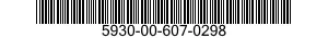 5930-00-607-0298 SWITCH SUBASSEMBLY 5930006070298 006070298