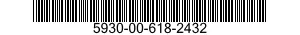 5930-00-618-2432 SWITCH,ROTARY 5930006182432 006182432