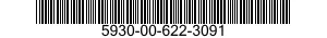 5930-00-622-3091 SWITCH,CODE INDICATING WHEEL 5930006223091 006223091