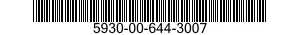 5930-00-644-3007 SWITCH,TOGGLE 5930006443007 006443007