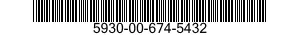 5930-00-674-5432 SWITCH,TOGGLE 5930006745432 006745432