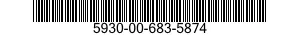 5930-00-683-5874 SWITCH,TOGGLE 5930006835874 006835874