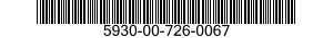 5930-00-726-0067  5930007260067 007260067