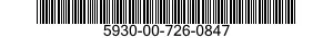 5930-00-726-0847  5930007260847 007260847