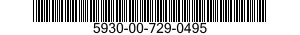 5930-00-729-0495 SWITCH,TOGGLE 5930007290495 007290495