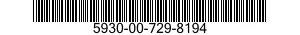 5930-00-729-8194 SWITCH,SENSITIVE 5930007298194 007298194