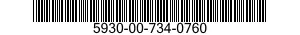 5930-00-734-0760 SWITCH,SENSITIVE 5930007340760 007340760