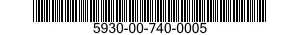 5930-00-740-0005  5930007400005 007400005