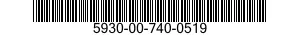 5930-00-740-0519  5930007400519 007400519
