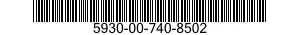 5930-00-740-8502 SWITCH,ROTARY 5930007408502 007408502