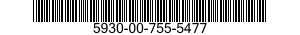 5930-00-755-5477 SWITCH,ROTARY 5930007555477 007555477