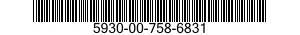 5930-00-758-6831 SWITCH,PRESSURE 5930007586831 007586831
