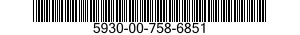 5930-00-758-6851  5930007586851 007586851