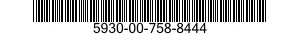 5930-00-758-8444 SWITCH,ROTARY 5930007588444 007588444