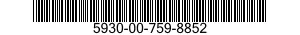 5930-00-759-8852 SWITCH,PUSH 5930007598852 007598852