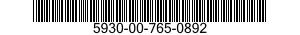 5930-00-765-0892  5930007650892 007650892