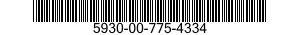 5930-00-775-4334 RECEIVER-TRANSMITTER SUBASSEMBLY 5930007754334 007754334